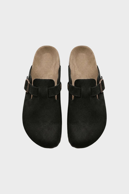 Women's Closed Clogs with Buckle