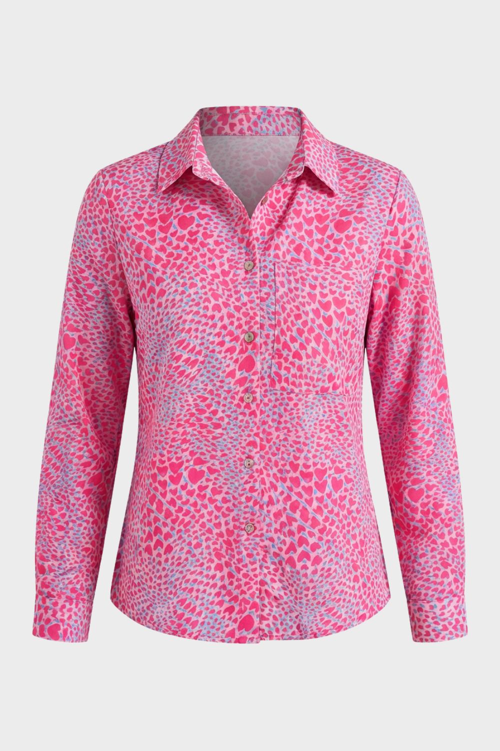 Women's Long Sleeve Shirt Blouse with Print