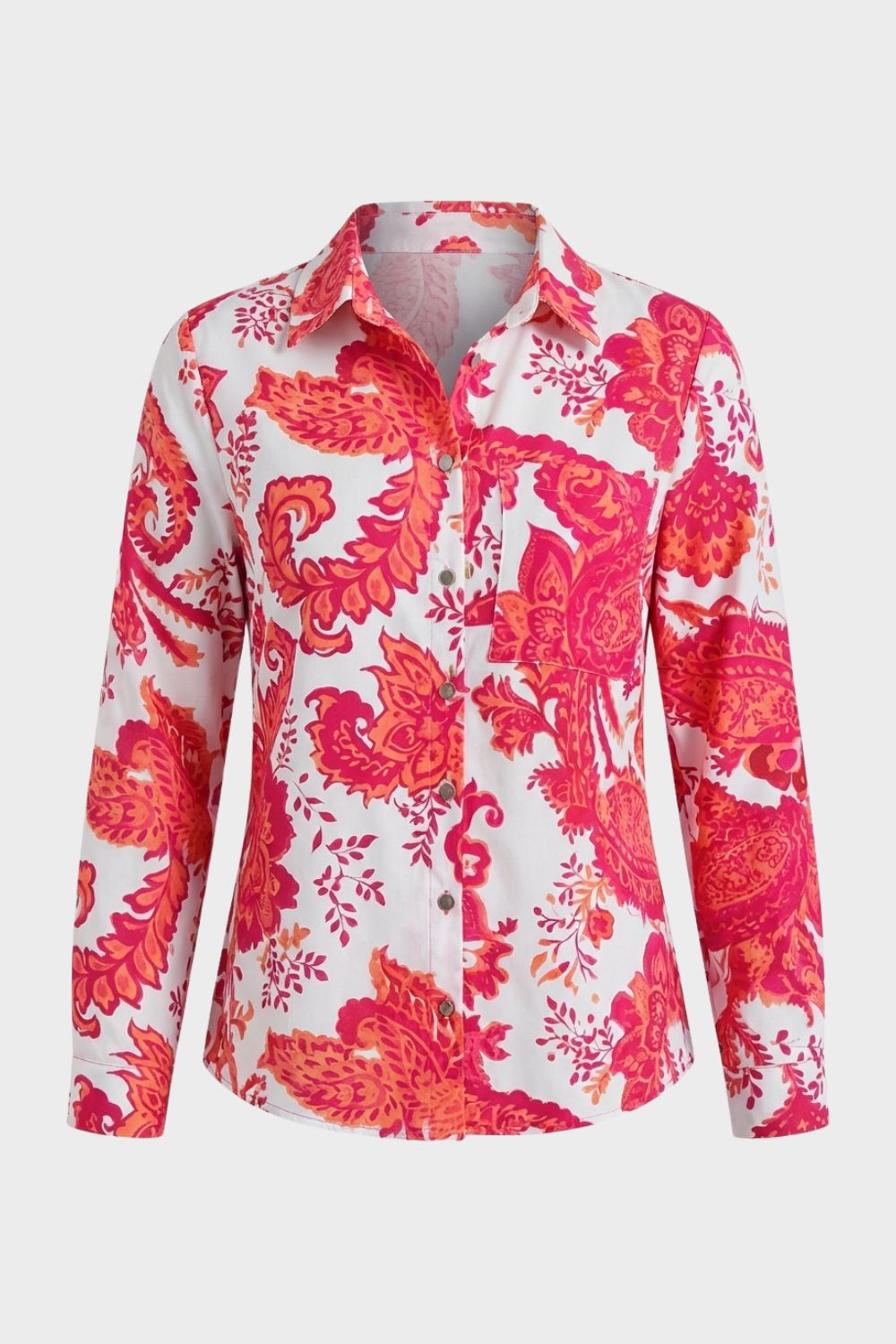 Women's Long Sleeve Shirt Blouse with Print