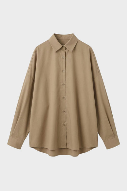 Women's Long Sleeve Shirt Blouse with Collar