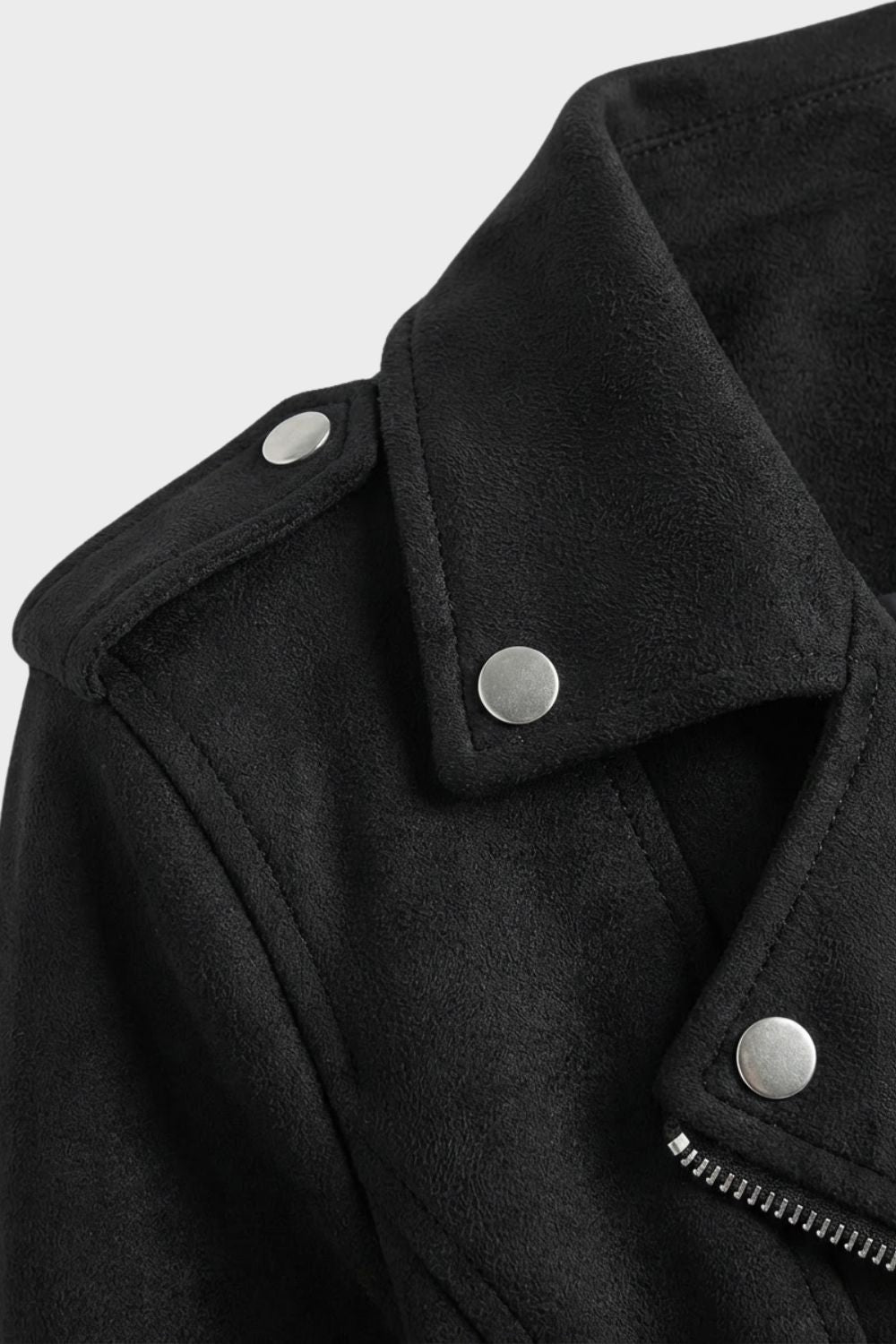 womens zip up biker jacket moto style fitted jacket | Camden-London