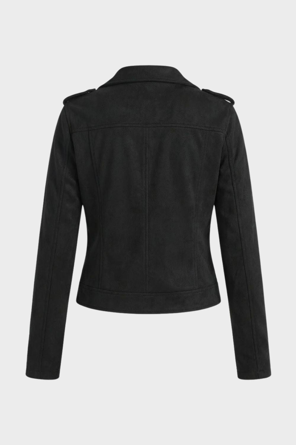 womens zip up biker jacket moto style fitted jacket | Camden-London