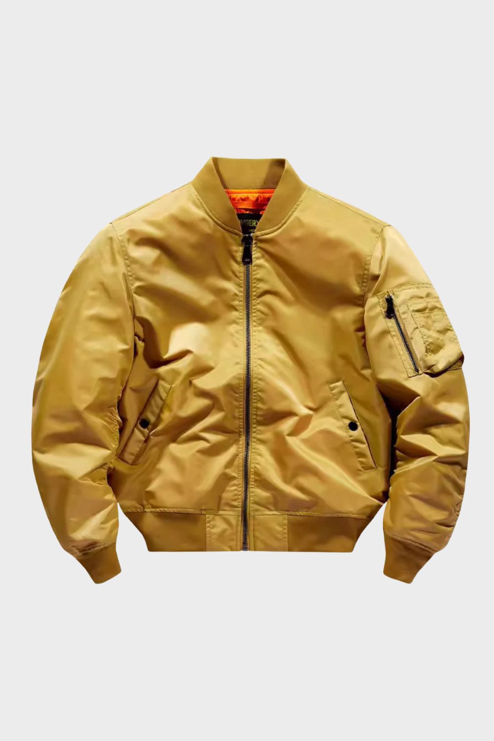 Men's Bomber Jacket Flight Jacket with Zip