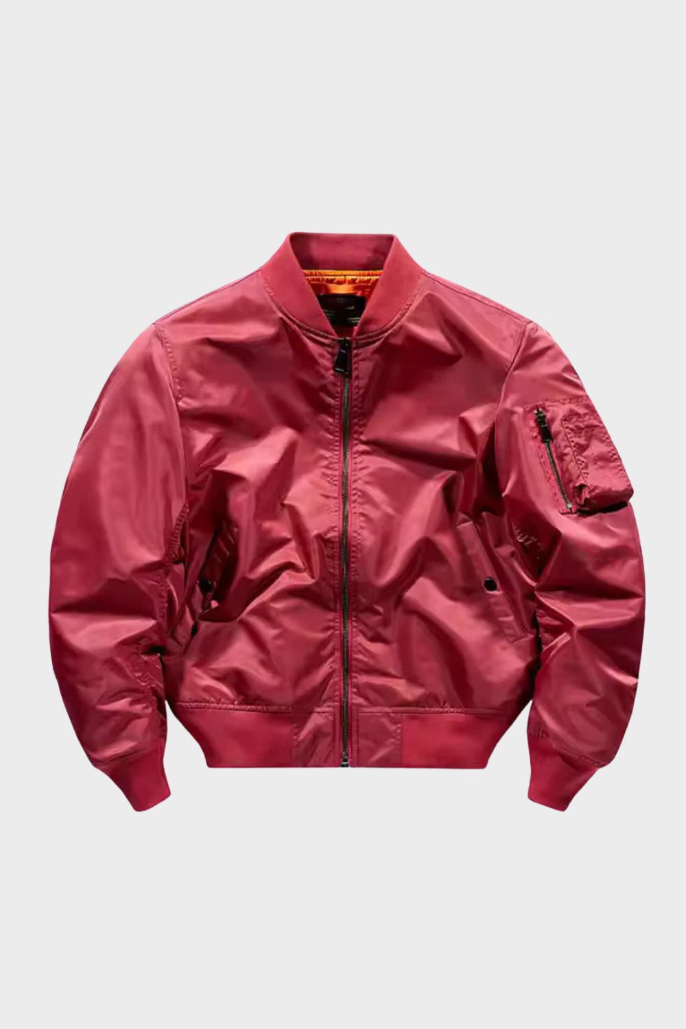 Men's Bomber Jacket Flight Jacket with Zip