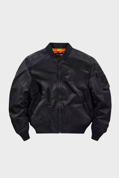 Men's Bomber Jacket Flight Jacket with Zip