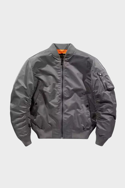 Men's Bomber Jacket Flight Jacket with Zip