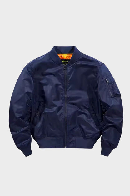 Men's Bomber Jacket Flight Jacket with Zip