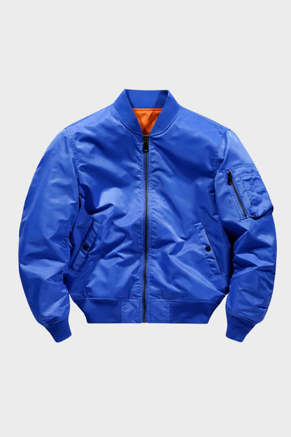 Men's Bomber Jacket Flight Jacket with Zip