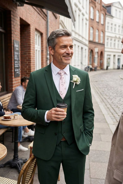 Men's 3-Piece Suit with Waistcoat