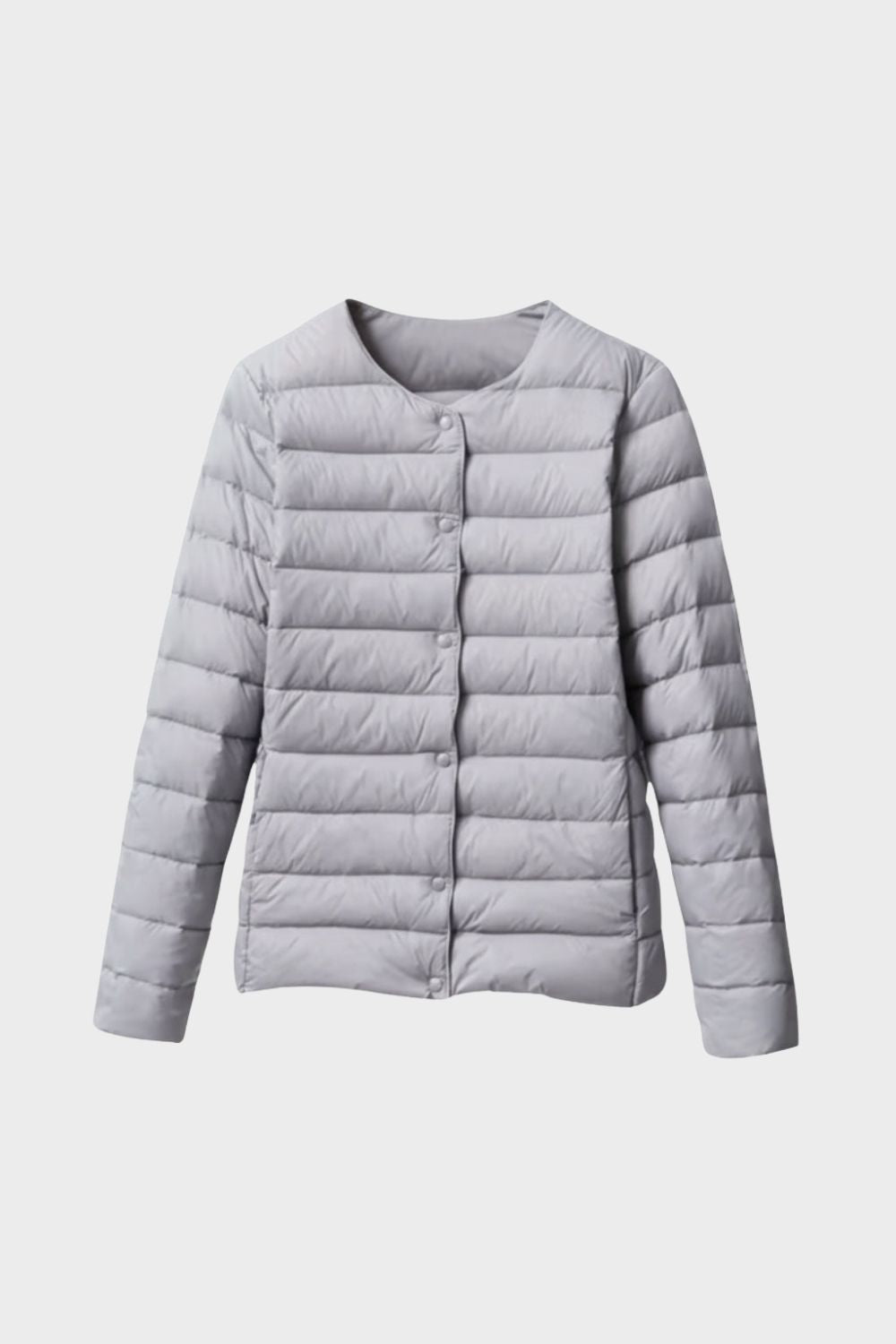 Women's Quilted Jacket Lightweight with Press Studs