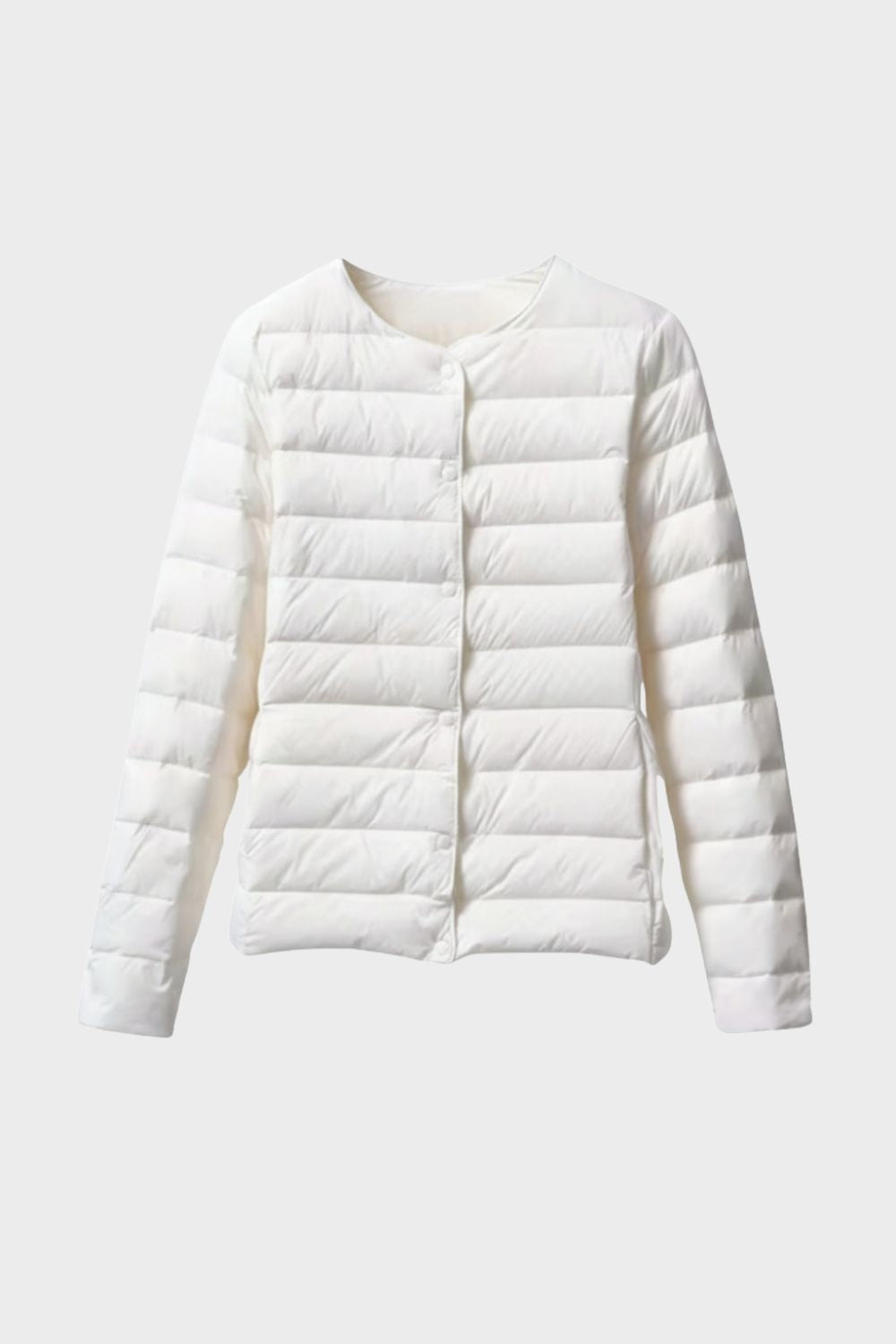 Women's Quilted Jacket Lightweight with Press Studs