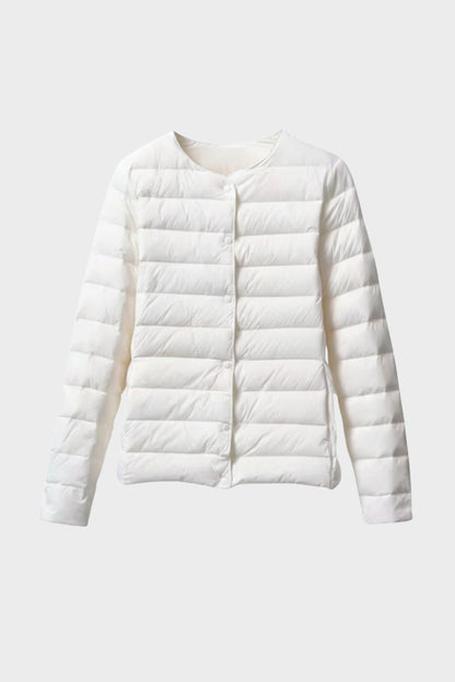 Women's Quilted Jacket Lightweight with Press Studs
