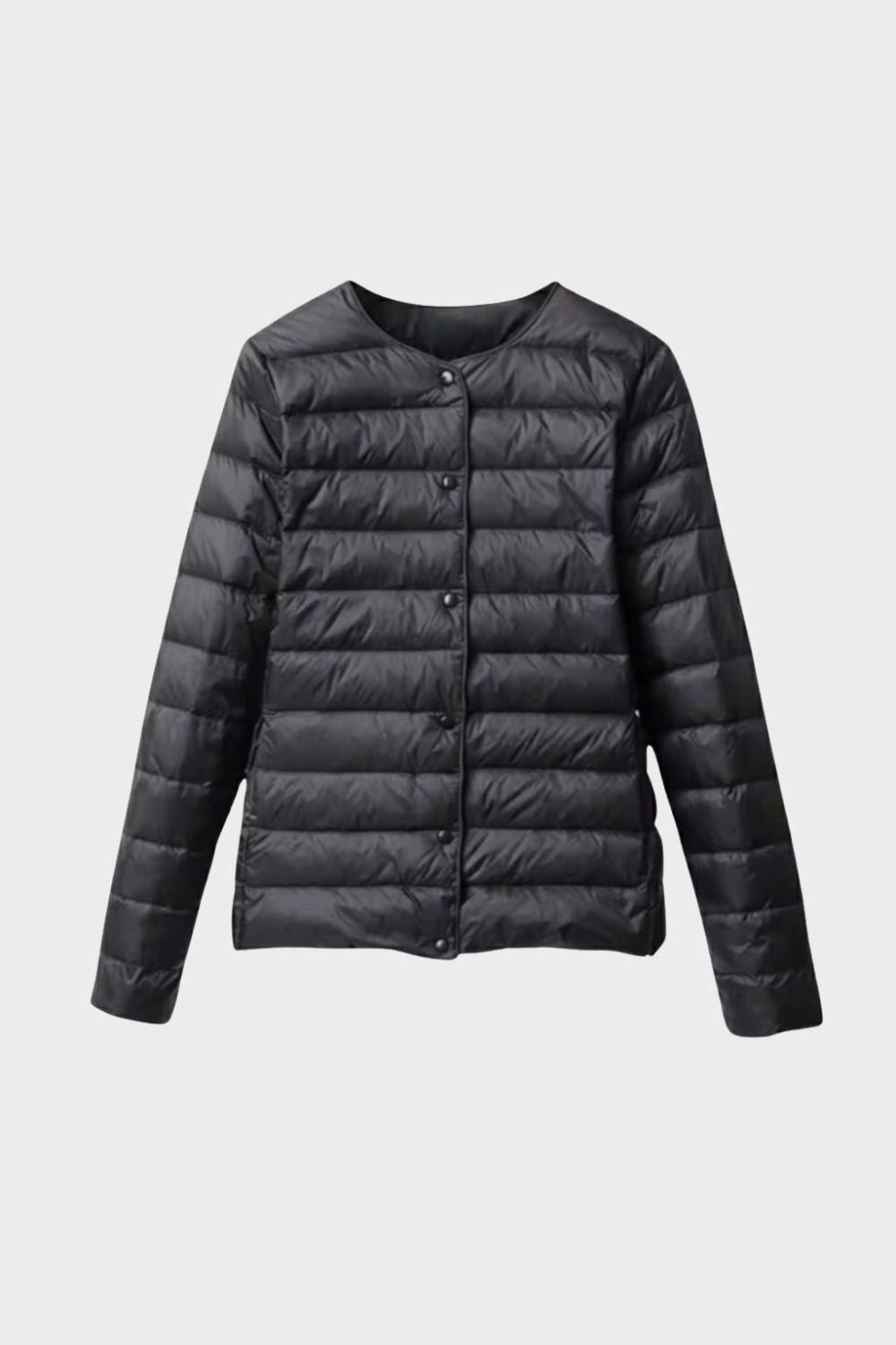 Women's Quilted Jacket Lightweight with Press Studs