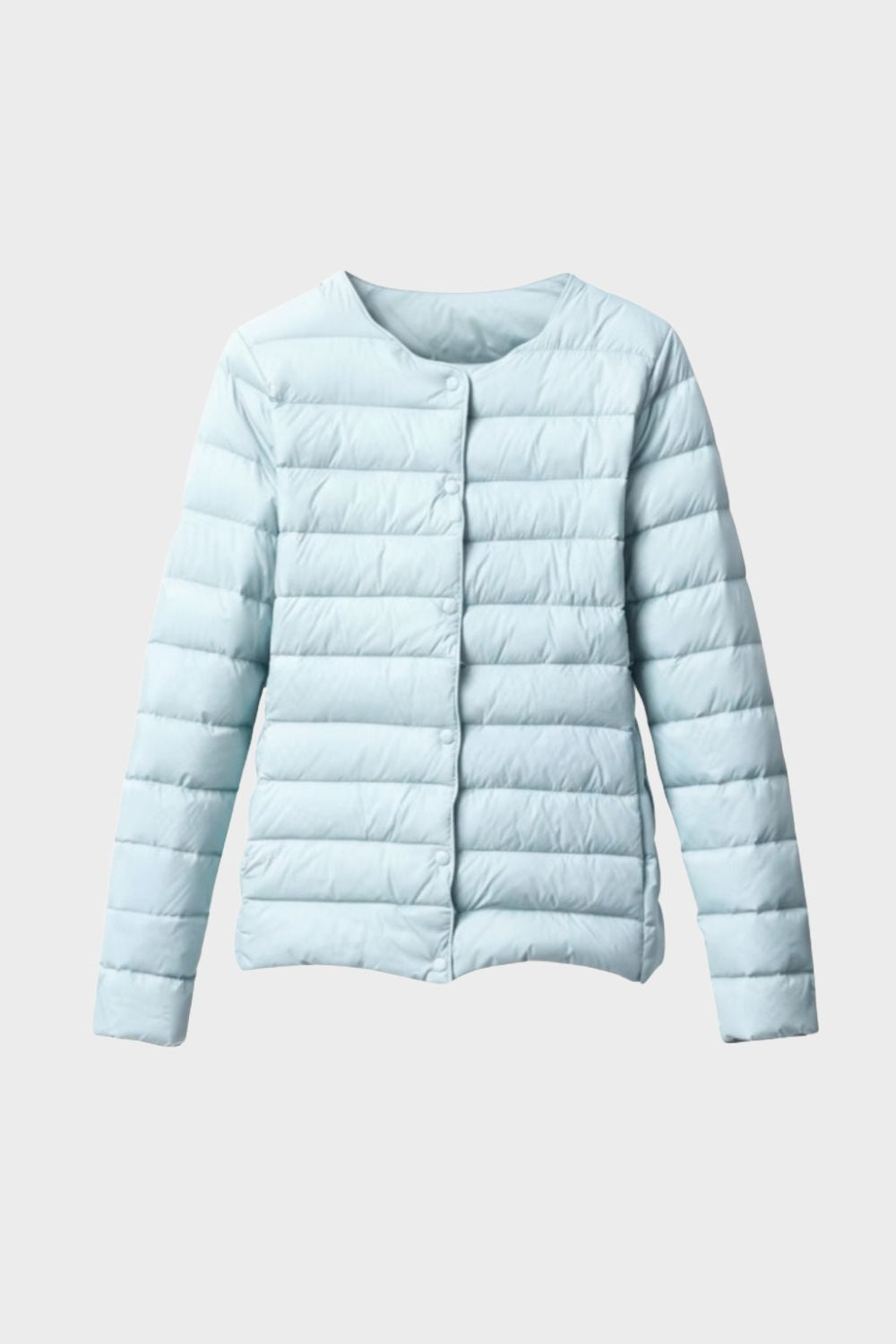 Women's Quilted Jacket Lightweight with Press Studs