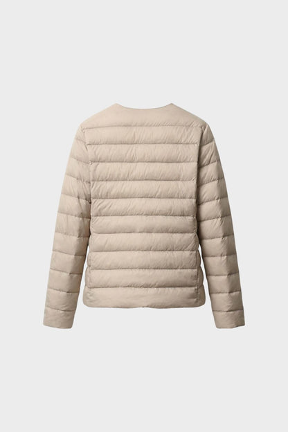 Women's Quilted Jacket Lightweight with Press Studs