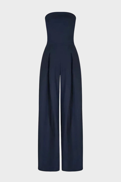 Women's Bandeau Jumpsuit with Wide Legs