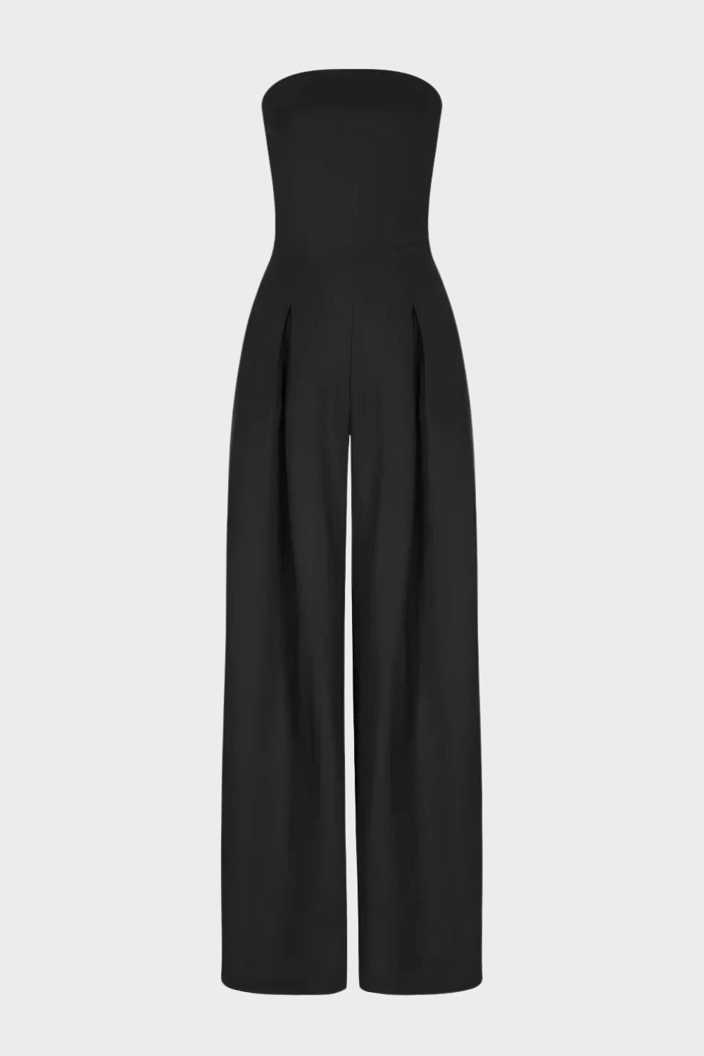 Women's Bandeau Jumpsuit with Wide Legs