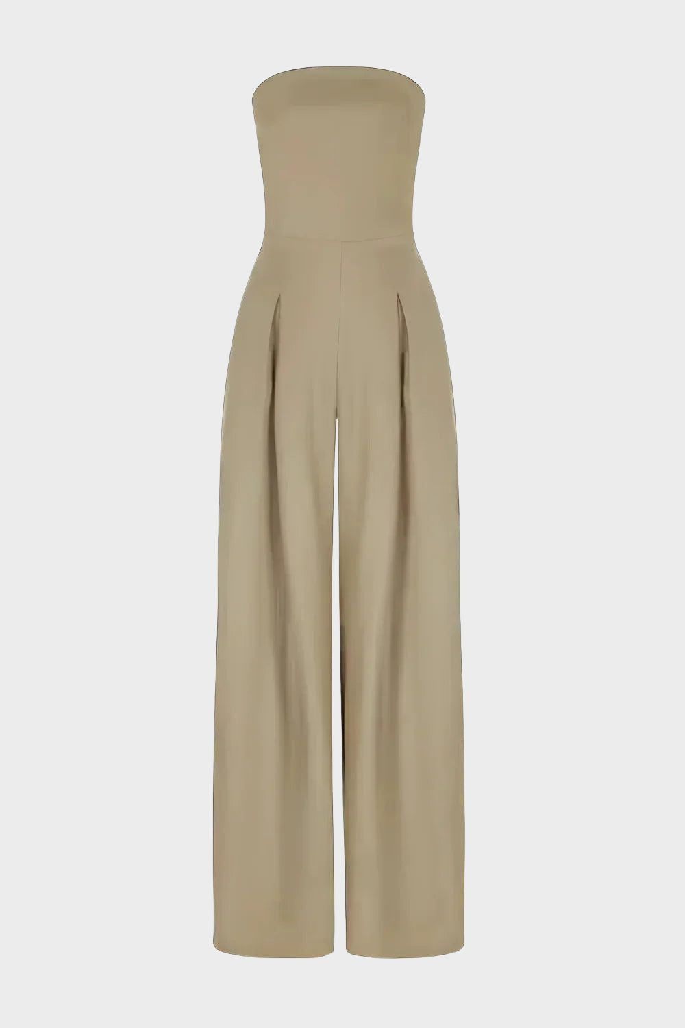 Women's Bandeau Jumpsuit with Wide Legs