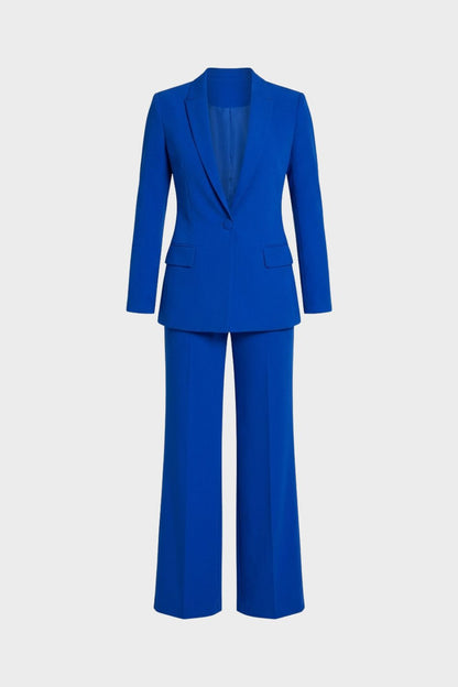 womens tailored blazer and wide leg trouser suit set formal outfit | Camden-London