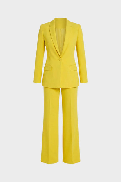 womens tailored blazer and wide leg trouser suit set formal outfit | Camden-London