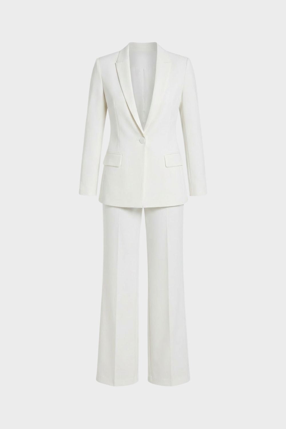 womens tailored blazer and wide leg trouser suit set formal outfit | Camden-London