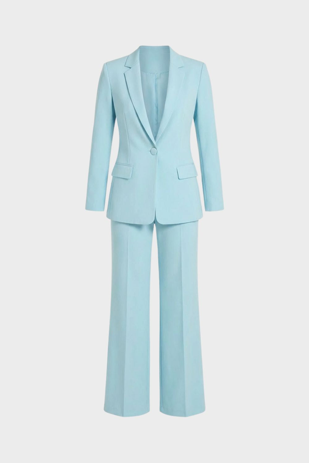 womens tailored blazer and wide leg trouser suit set formal outfit | Camden-London