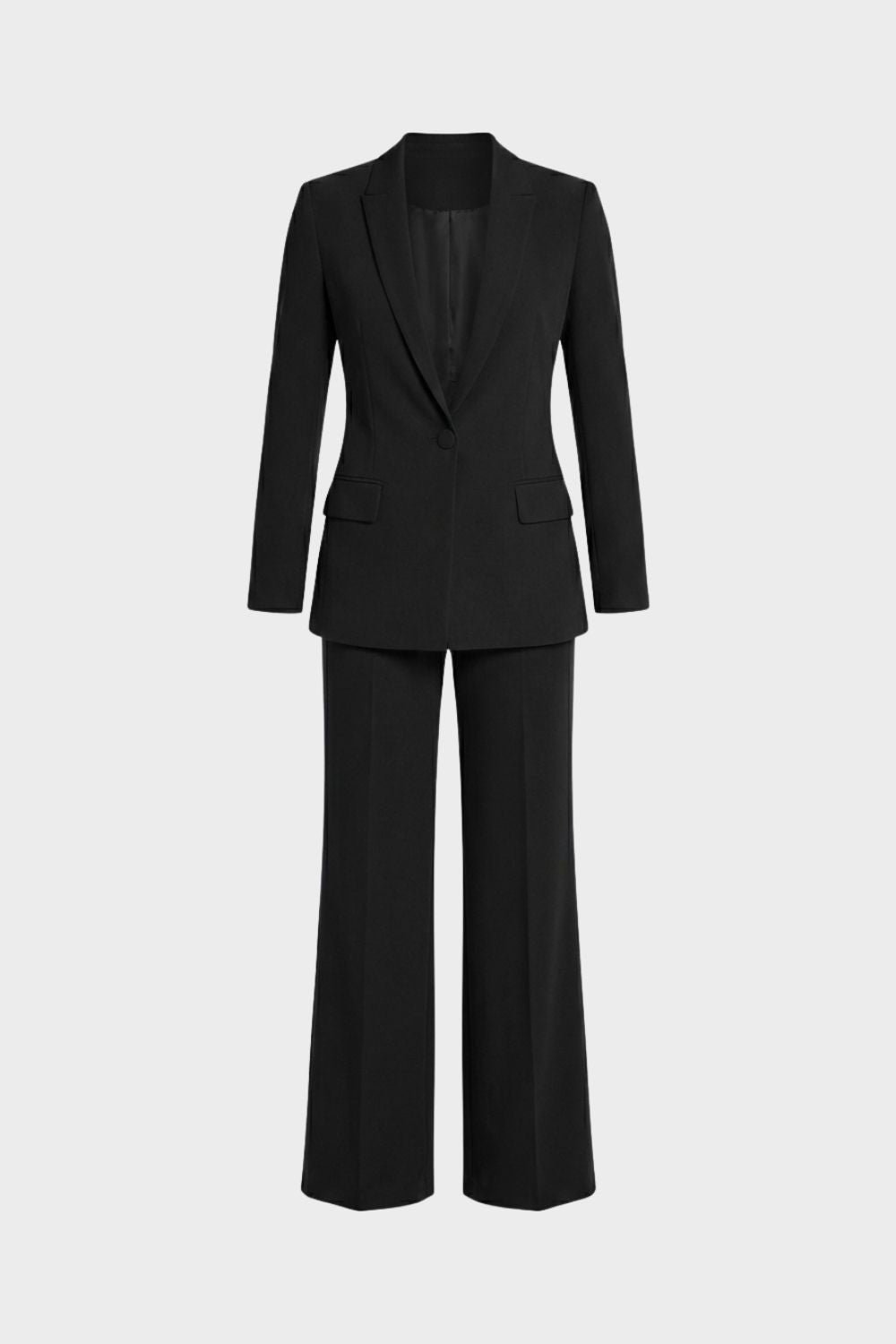 womens tailored blazer and wide leg trouser suit set formal outfit | Camden-London