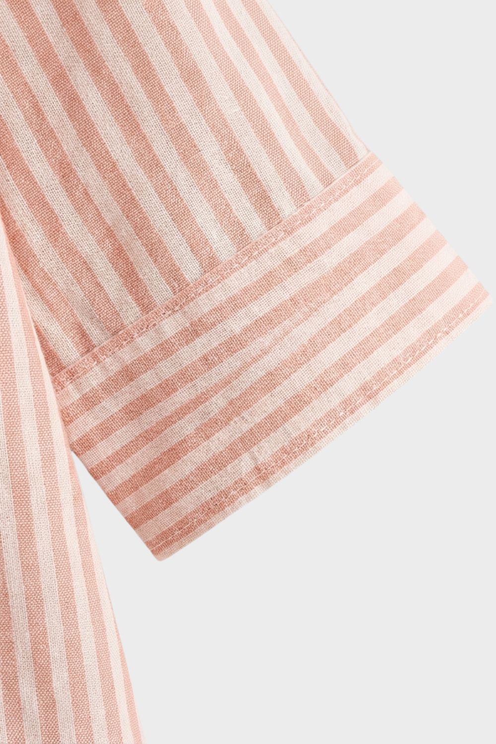 Striped Shirt Dress for Women with Button Placket
