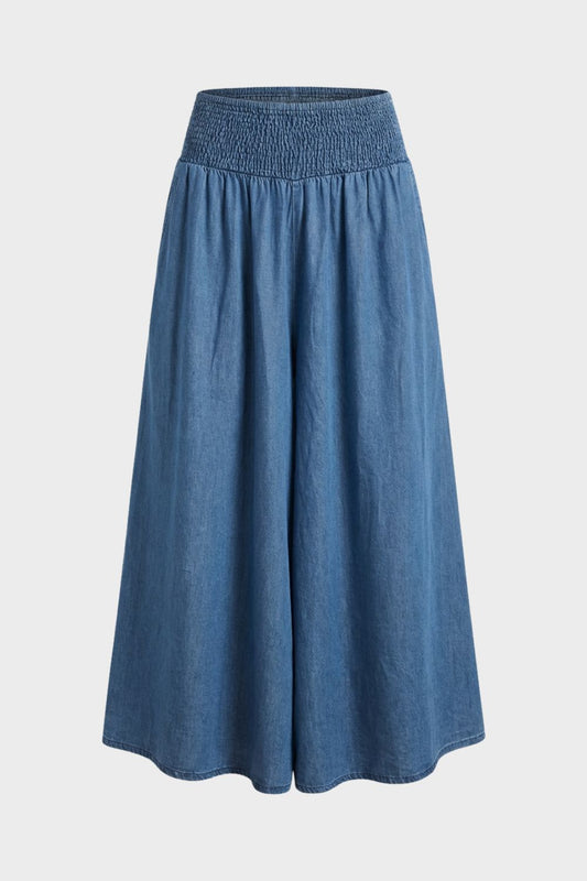 Rock Women's Maxi Skirt with Elastic Waist in A-Line