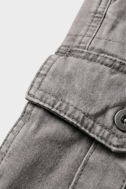 Men's Cargo Shorts with Pockets and Belt