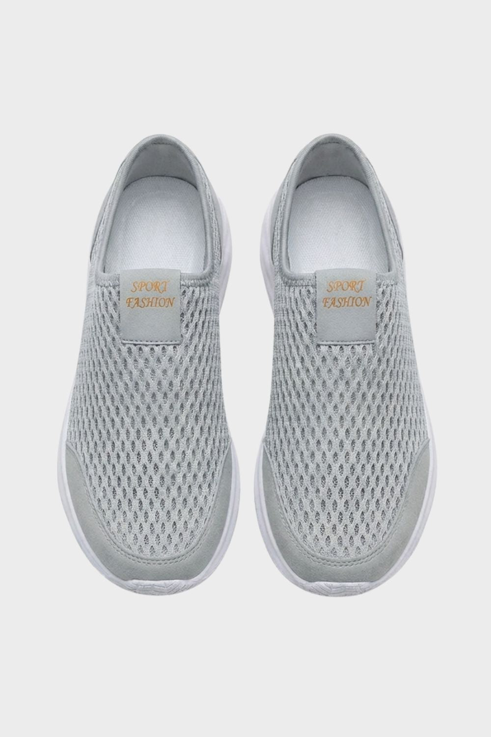 Men's Slip-On Sneakers with Mesh and Profile Sole