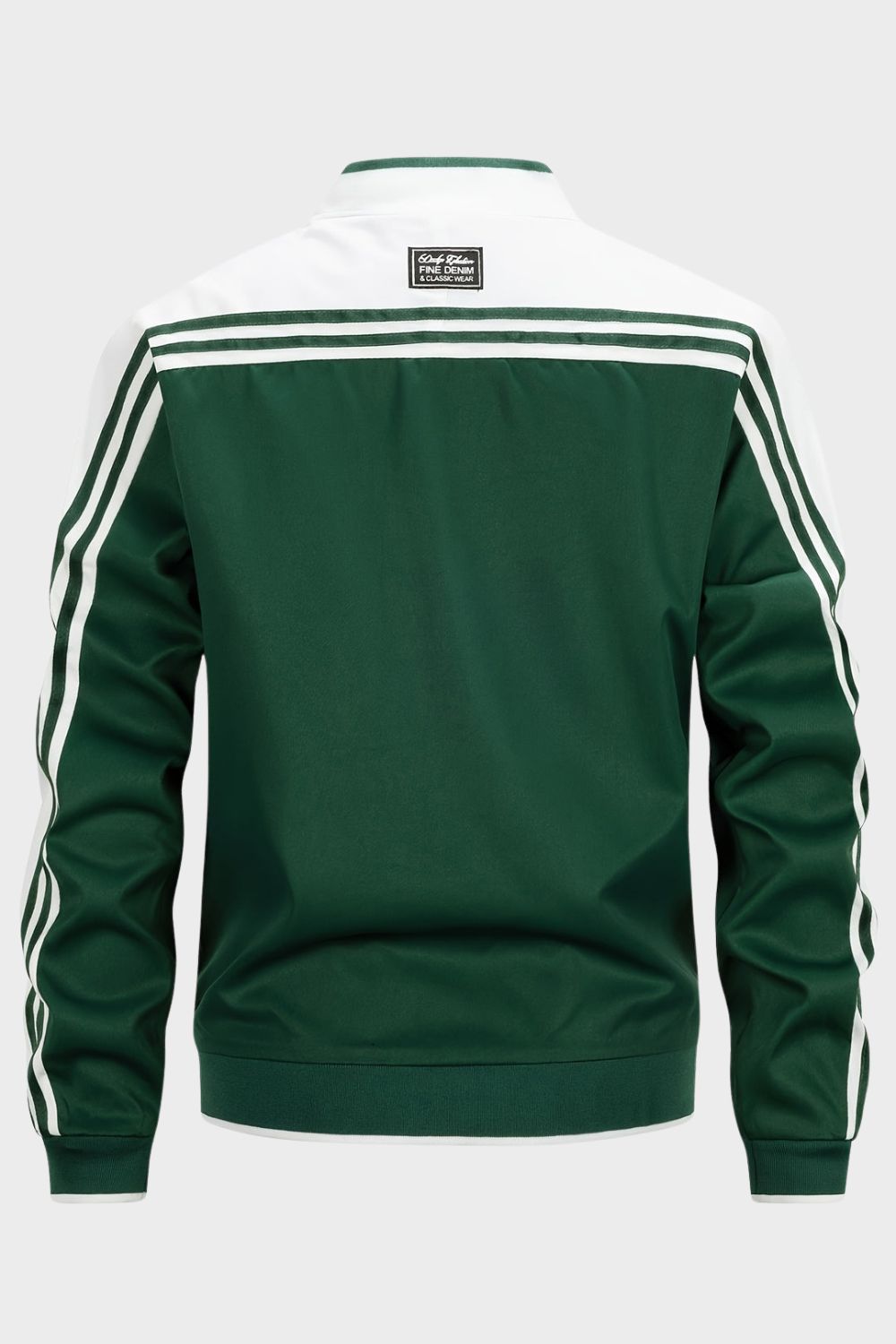 Men's Training Jacket with Zip and Stand-Up Collar