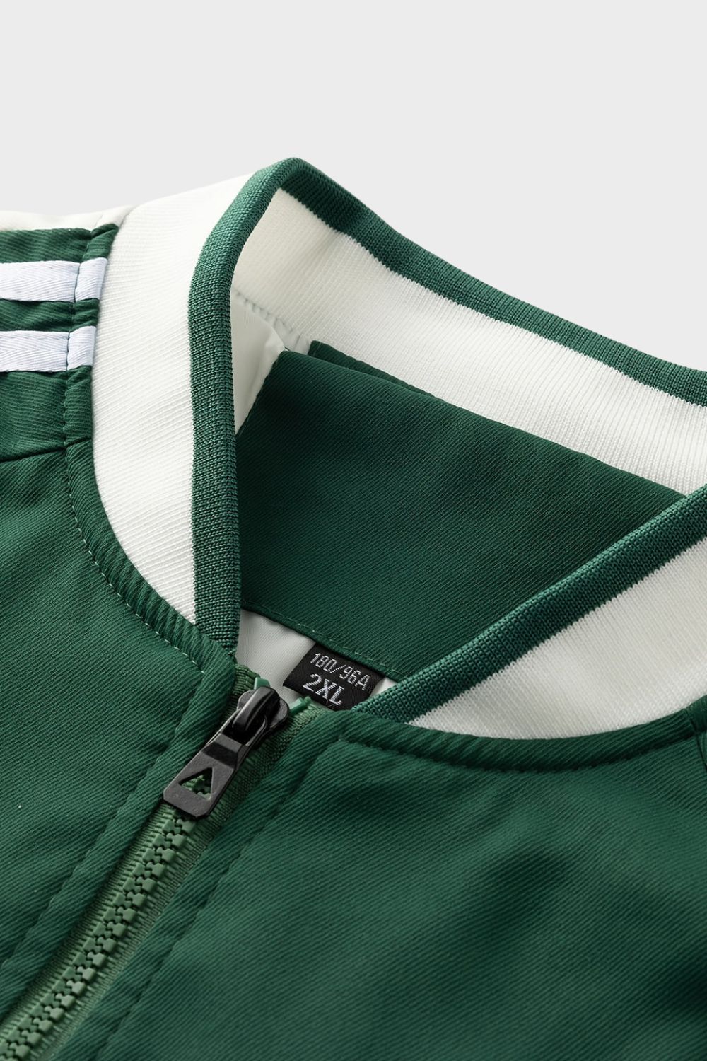 Men's Training Jacket with Zip and Stand-Up Collar