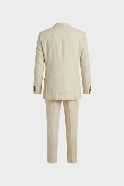 Men's Suit with Waistcoat and Slim-Fit Jacket