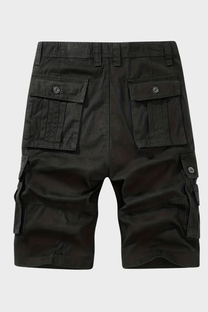Men's Cargo Shorts with Pockets and Belt