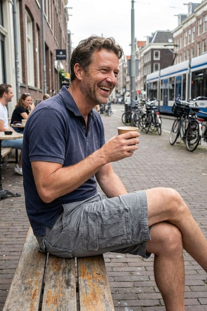 mens cargo trousers utility pocket casual streetwear trousers – Camden London