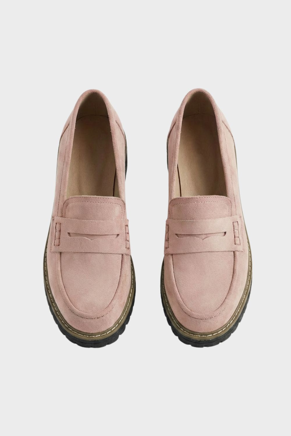 Women's Loafers with Profile Sole and Decorative Tab