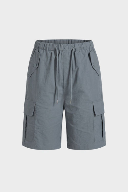 Women's Cargo Shorts with Elasticated Waist