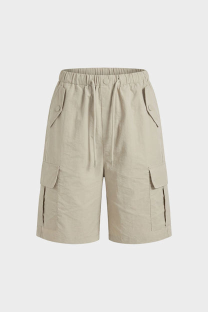 Women's Cargo Shorts with Elasticated Waist