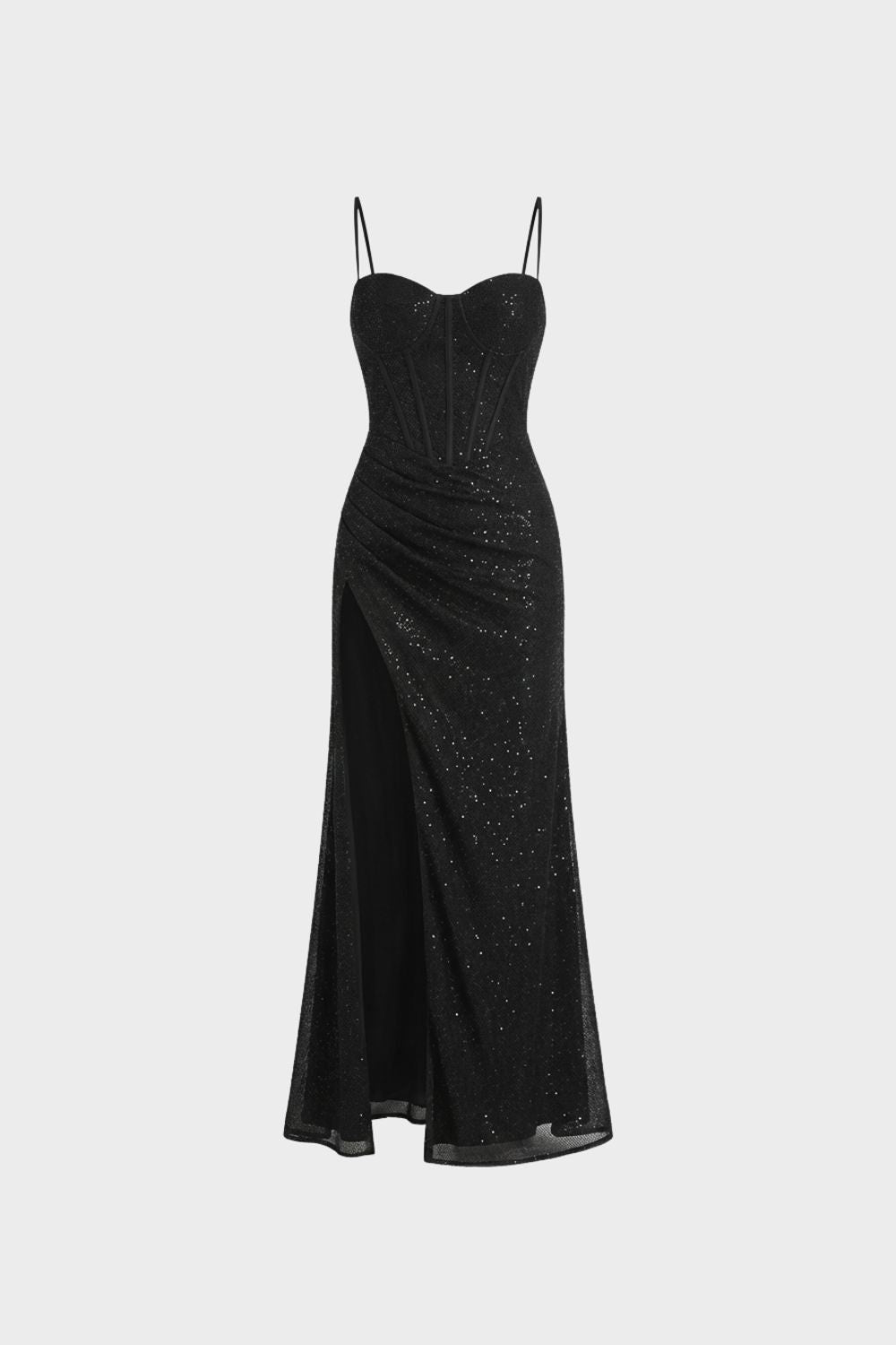 Women's Evening Dress Long with Spaghetti Straps