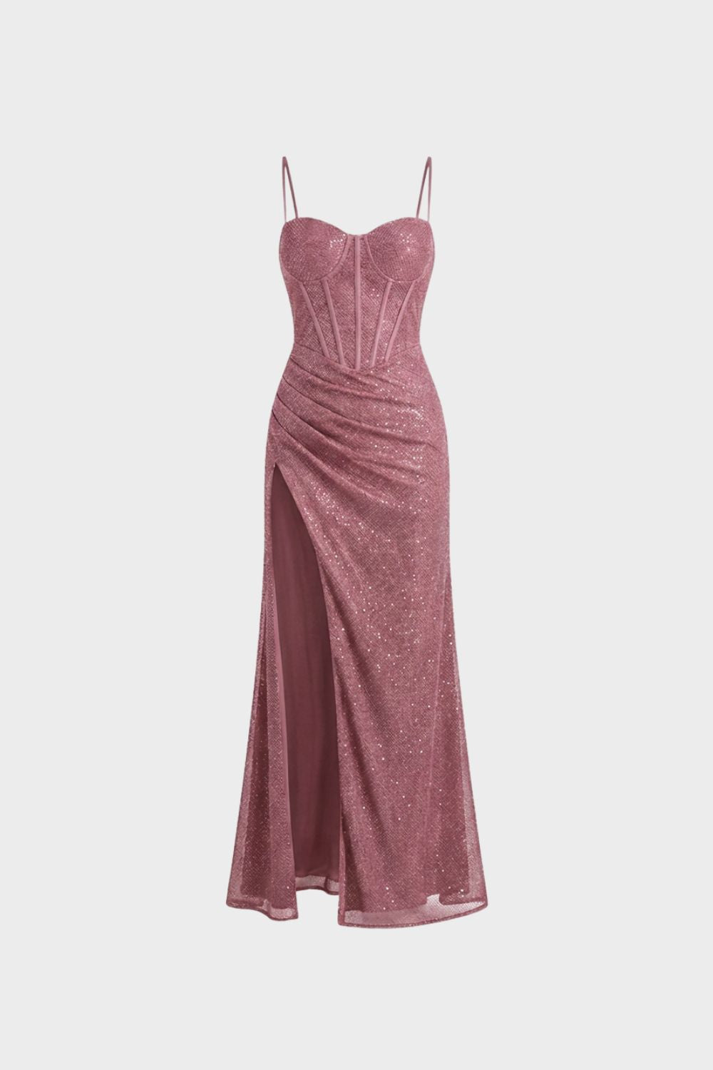 Women's Evening Dress Long with Spaghetti Straps