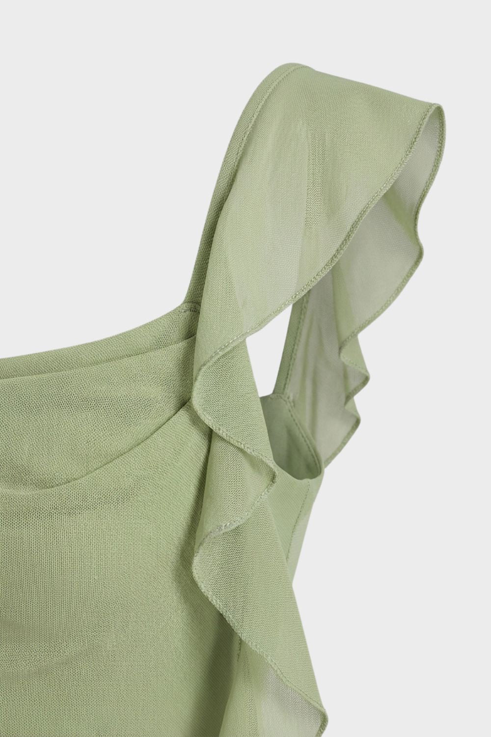 Women's Maxi Dress with Ruffles and Slim Fit