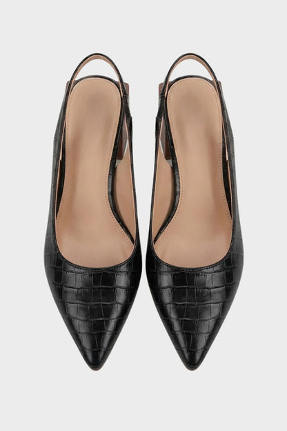womens pointed toe slingback heels elegant dress shoes | Camden-London