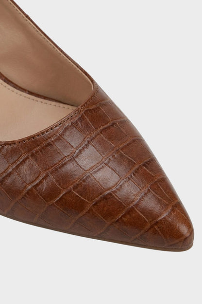 womens pointed toe slingback heels elegant dress shoes | Camden-London