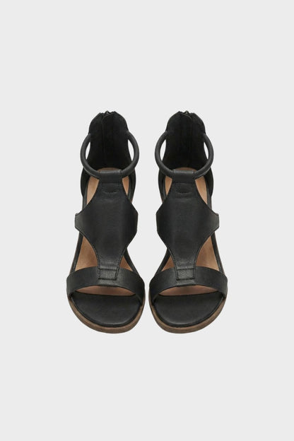 Women's Sandals with Ankle Strap and Block Heel