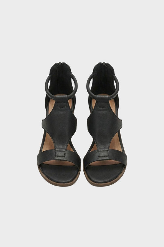 Women's Sandals with Ankle Strap and Block Heel