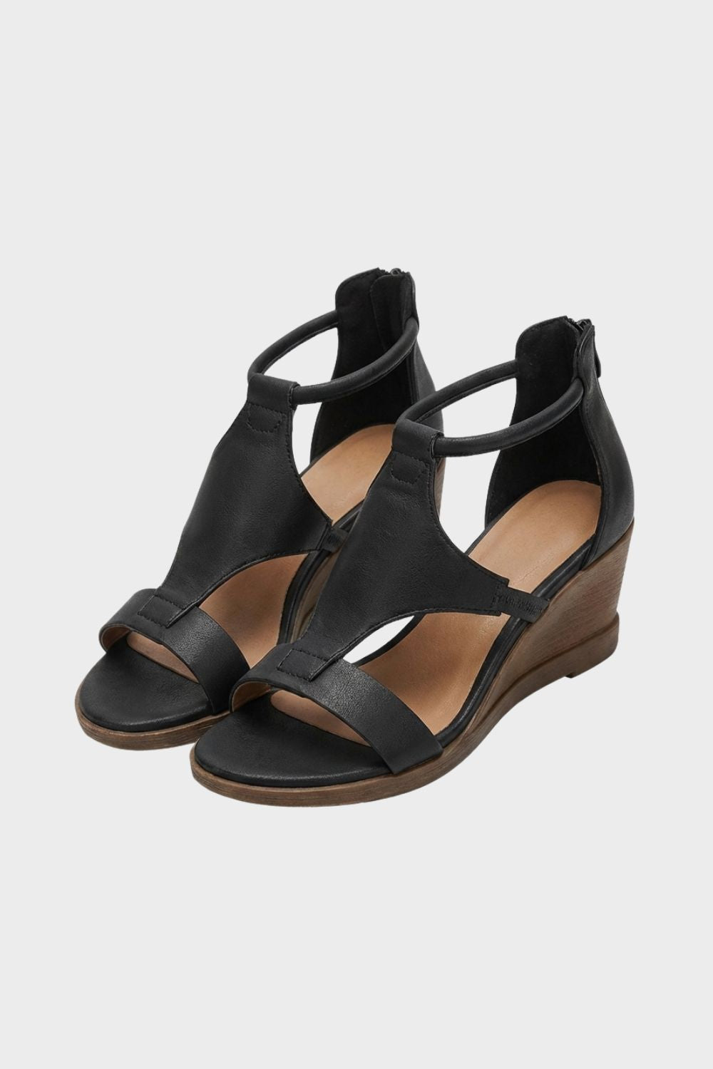 Women's Sandals with Ankle Strap and Block Heel