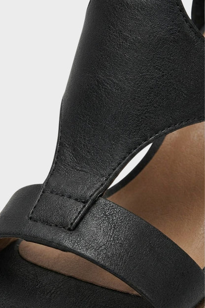 Women's Sandals with Ankle Strap and Block Heel