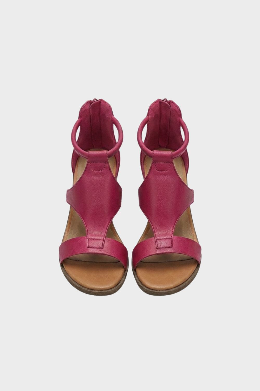 Women's Sandals with Ankle Strap and Block Heel