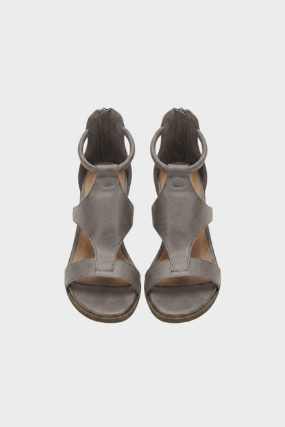 Women's Sandals with Ankle Strap and Block Heel